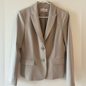 Tan Calvin Klein blazer